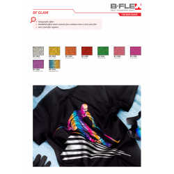 L750 Green Glam heat transfer vinyl / B-flex