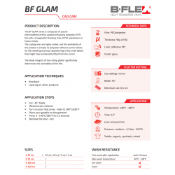 L736 Rosa Glam Flex Bügelfolie / B-flex