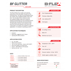 G770 Purple Glitter thermal transfer film / B-flex