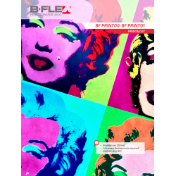 BF PRINT01 Weiße matt Print Bügelfolie / B-flex