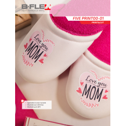 BF PRINT01 EVO Weiße Matt Print flex Bügelfolie / B-flex