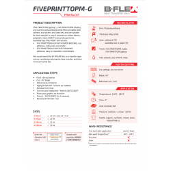 BF PRINT TOP/G EVO White gloss Print turbo flex termal transfer film / B-flex