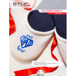 BF PRINT TOP/G EVO White gloss Print turbo flex termal transfer film / B-flex