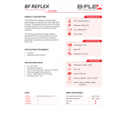 BF REF Reflective Silver termal transfer film / B-flex