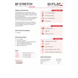 H710 Black Stretch Flex heat transfer vinyl / B-flex
