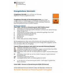 Flammable solids - Dangerous goods label Class 4.3 / 250 x 250 mm