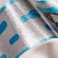 BFPRINTGW Weiße Glitter Print Bügelfolie / B-flex