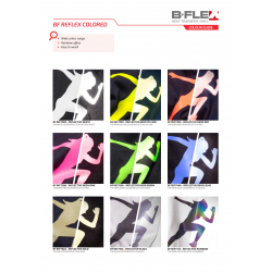 BFREF710 Reflektierende Schwarz Bügelfolie / B-flex