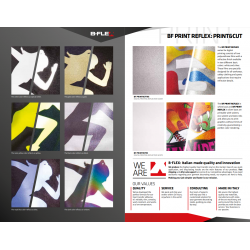 BFREF740 Reflective Blue heat transfer vinyl / B-flex