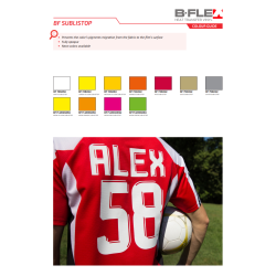 700SU White Sublistop flex heat transfer vinyl / B-flex
