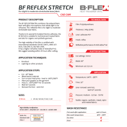 BF REF Reflektierende Silbere Thermotransferfolie / B-flex