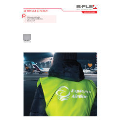 BF REF Reflektierende Silbere Thermotransferfolie / B-flex