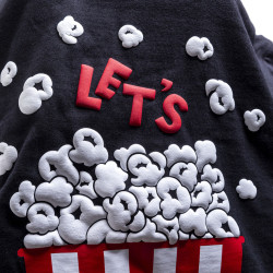 U710 Black PUFF Flex heat transfer vinyl / B-flex