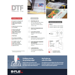 DTF TRANSFER FILM 600mm-100m / B-flex