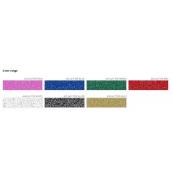 438 Rote Glitter Flex Bügelfolie / Poli-flex