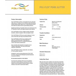 422 Burgundy Pearl Glitter thermal transfer film / Poli-flex