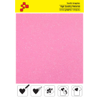 IDP448A Neon Pink Pearl Glitter (Sheet) termal transfer film / iDigit