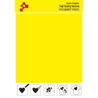 IDSF728A Lemon Yellow (Sheet) Speed flex thermal transfer film / iDigit
