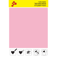 IDSF736A Rosa (Blattfolie) Speed Flex Bügelfolie / iDigit
