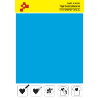 IDSF744A Hellblaue (Blattfolie) Speed Flex Bügelfolie / iDigit