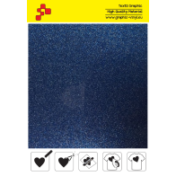 IDG740A Blau Glitter (Blatt) Flex Bügelfolie / iDigit