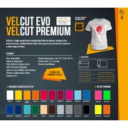 VelCut Evo Braun 22 Wildleder Bügelfolie / SEF Textile