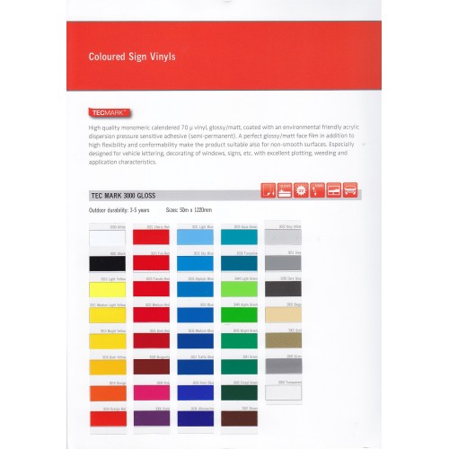 K-SAB610 Stencil self-adhesive plotter vinyl color / Kemica