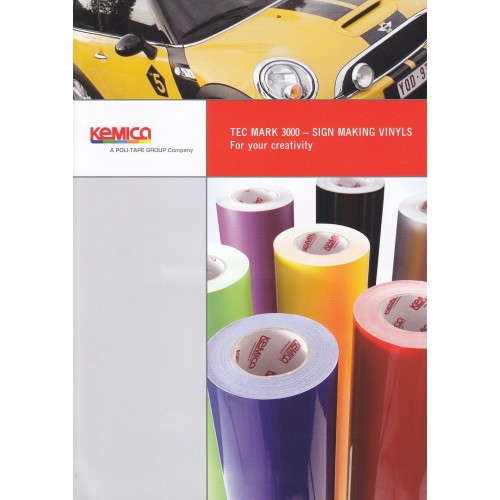 3100 White 3-5years old self-adhesive plotter vinyl matt / Kemica