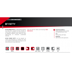 T796 Silver Fatty heat transfer vinyl / B-flex