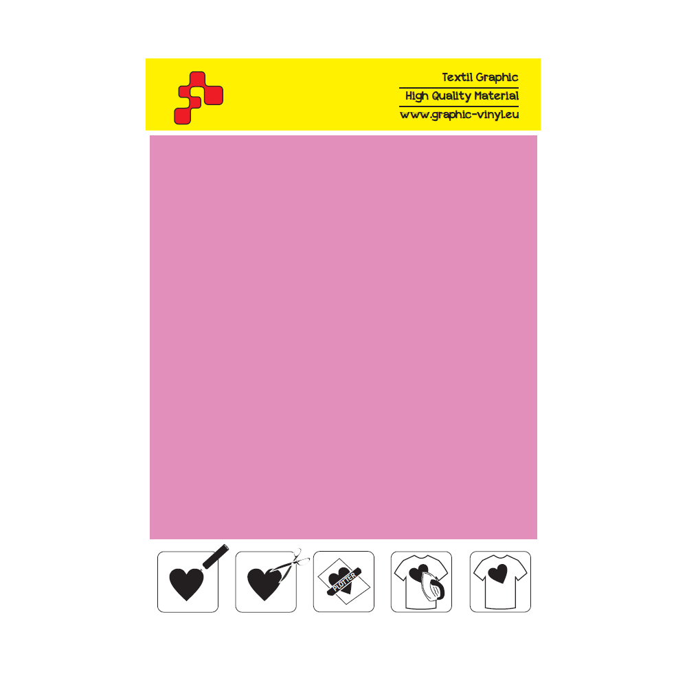 F765 Flamingo Pink Speed Flex termal transfer film / B-flex