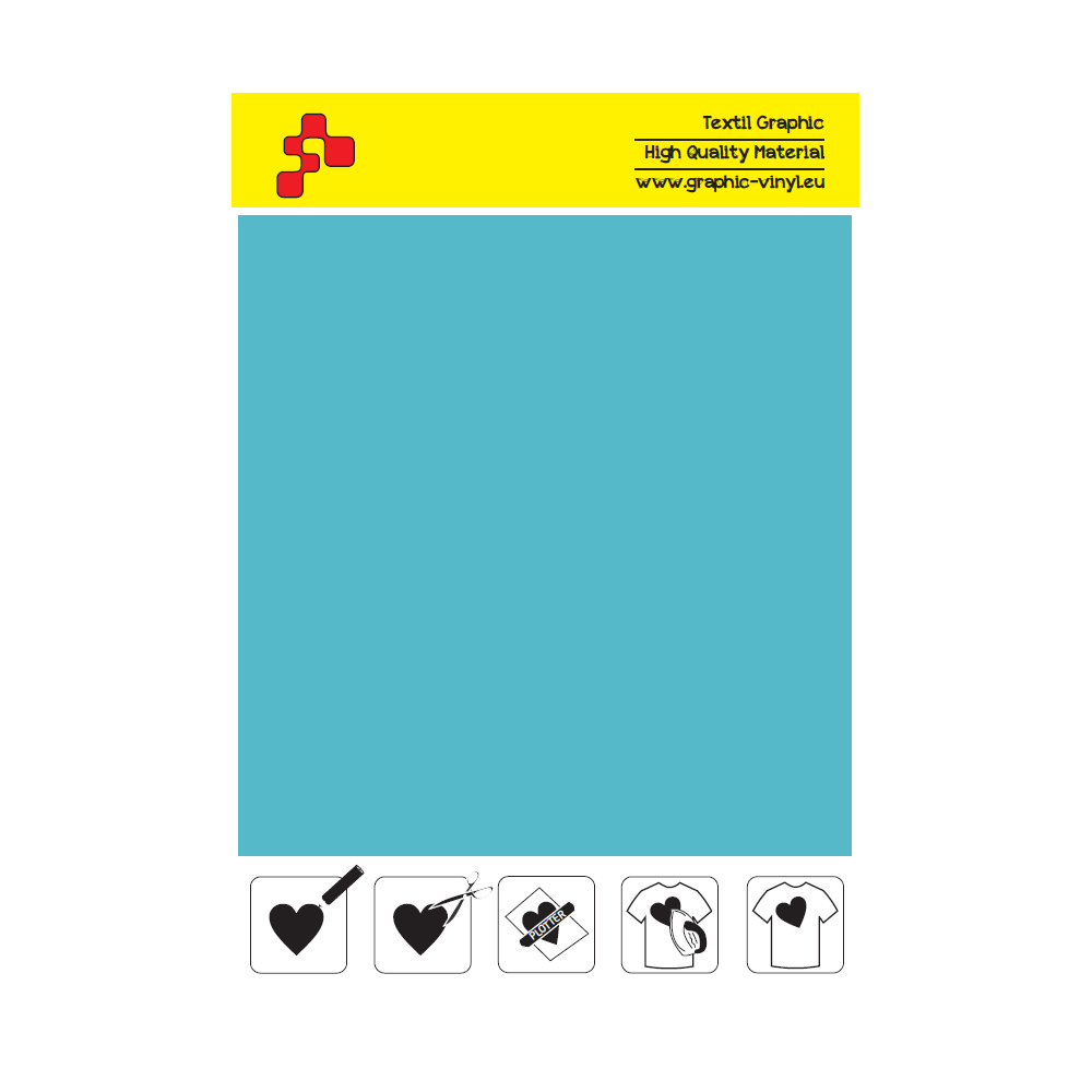IDSF787A Light Turquoise (Sheet) Speed Flex termal transfer film / iDigit