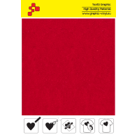 IDVCE04A Electric Red (Sheet) suede thermal transfer film / iDigit