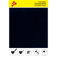 IDVCE07A Marineblau (Blattfolie) Wildleder Bügelfolie / iDigit