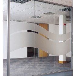 K5052SF/500 Silver frosty sandblasted polymeric film / Kemica