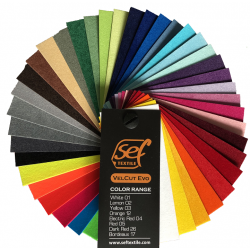 VelCut Evo Black 06 suede termanl transfer film / SEF Textile