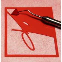 VelCut Evo Rot 05 Wildleder Bügelfolie / SEF Textile