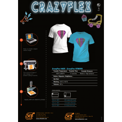 Crazy Flex Blue mint 16 Bügelfolie / SEF Textile