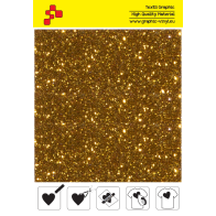 IDD722A Pumpkin yellow Pearl Glitter (Sheet) thermal transfer film / iDigit