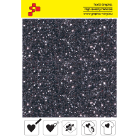 IDD714A Grey Pearl Glitter (Sheet) thermal transfer film / iDigit