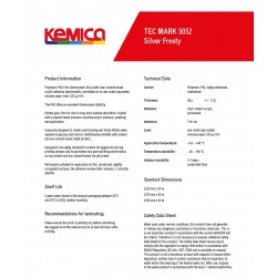 K5052SF/610 Silver frosty sandblasted polymeric film / Kemica