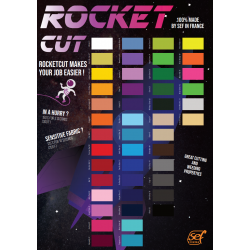RocketCut Silber 31 flex Bügelfolie / SEF Textile