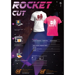 RocketCut Silber 31 flex Bügelfolie / SEF Textile